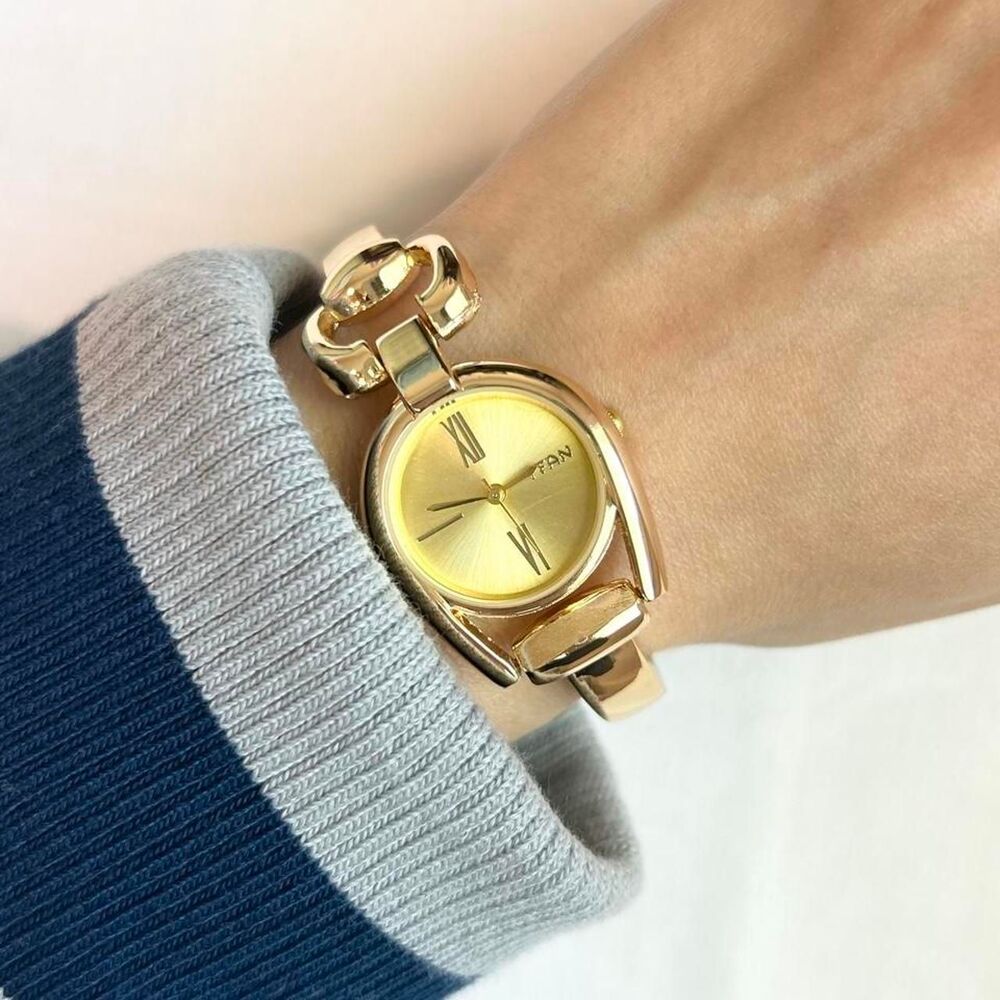 Vintage Inspired Luxury Gold Tone Watch